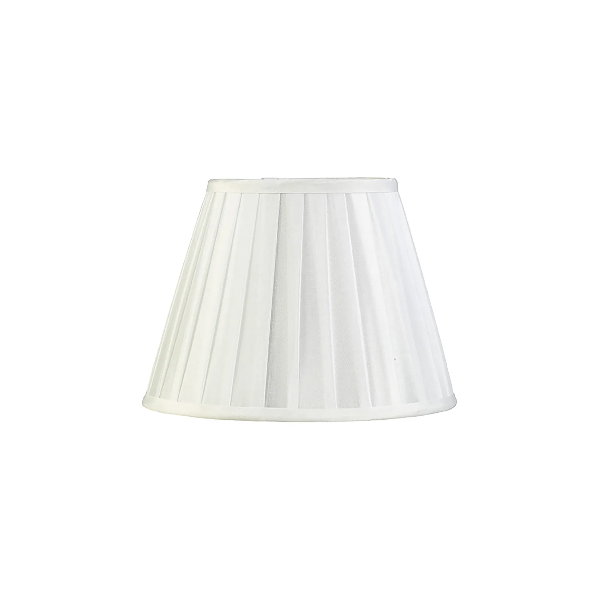 ILS20212  Stella 25cm Round Fabric Shade White